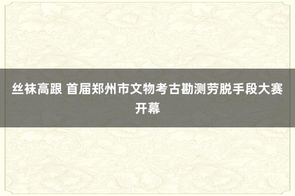 丝袜高跟 首届郑州市文物考古勘测劳脱手段大赛开幕