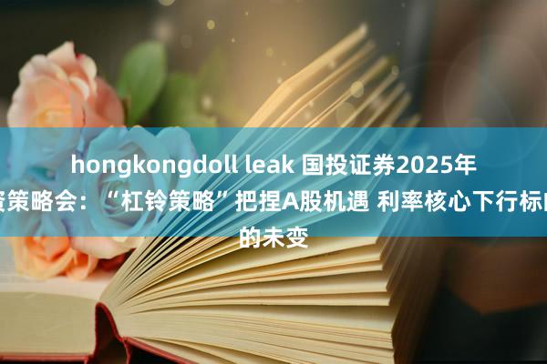 hongkongdoll leak 国投证券2025年度投资策略会：“杠铃策略”把捏A股机遇 利率核心下行标的未变